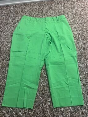Talbots Women’s Green Business Casual Heritage Fit Cropped Pants Size 18WP New